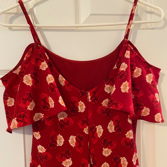 Karl Lagerfeld Paris slip dress, Sz 2, Red and pink - Picture 2 of 5